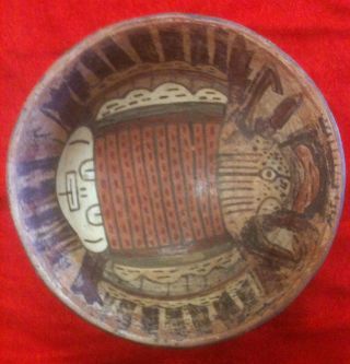 Inca Treasures Pre Columbian Nazca Pottery Vessel Artifact Art Coa photo