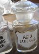 Acid Tartaric & Kalium Bromat: Pulv Vintage Apothecary Jars W/ Lids Bottles & Jars photo 2