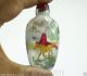 Chinese Hand Painted Inside Painting Crystal - Glass Snuff Bottles In Box 4 Items Snuff Bottles photo 6