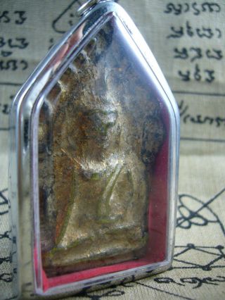 Phra Khun Paen,  Phan,  Wat Yai Chai Mong Kon Ayutthaya Thai Amulet Antique Rare photo