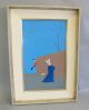 Italian Surrealist Nun W/ Monk V.  Canevari C.  1960s Oil Painting Mid-Century Modernism photo 1