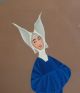 Italian Surrealist Nun W/ Monk V.  Canevari C.  1960s Oil Painting Mid-Century Modernism photo 2