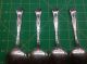 4 Marguerite Sterling Silver Soup Spoons 6 - 1/2 Inch Spoon By Gorham Mono Flatware & Silverware photo 4