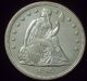 1849 Seated Liberty Silver Dollar Au+++/ Uncirculated Detailing Rare Authentic The Americas photo 1