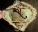 Antique 1800s Western Railroad Folk Art “chinaman” Pin Cushion & Sewing Bag Vafo Primitives photo 11