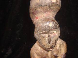 Baule Figure Statue Old Patina Africa Ethnographic Primitive Collectable photo