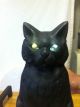 Very Rare Antique Estate Pair Cat Cast Iron Andirons,  New - Bags Primitives photo 4