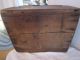 Early Antique Box With Keyhole And Unusual Shape.  Hinged Top. Primitives photo 10