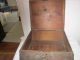 Early Antique Box With Keyhole And Unusual Shape.  Hinged Top. Primitives photo 3