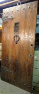 Antique 1800 ' S Rustic Door With Brass Hand - Forged Hardware (speakeasy Doors photo 1