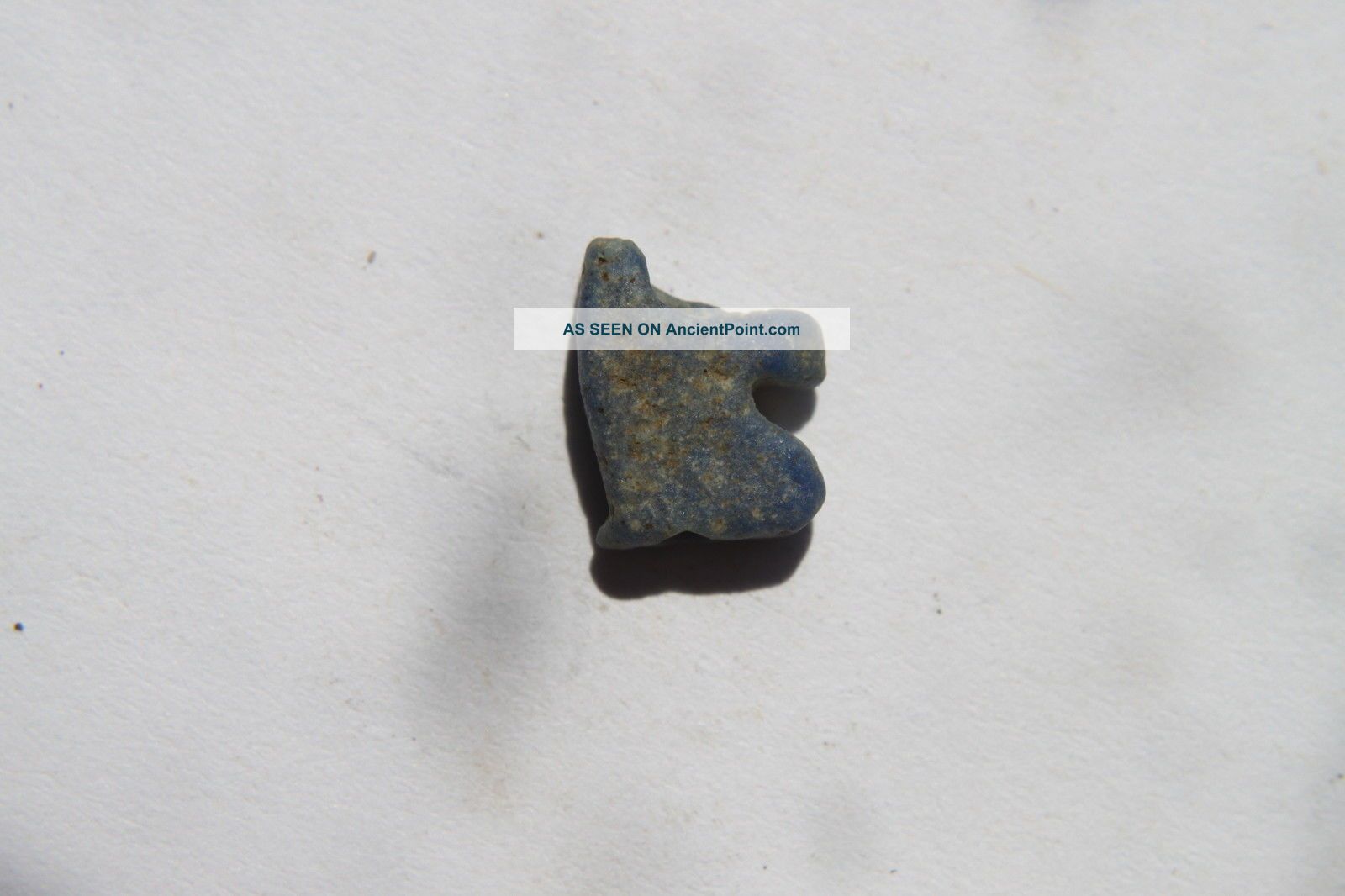 Ancient Egyptian Amulet Lapis Lasuli Uzat Eye Horus 30 Dyn 380 Bc Egyptian photo