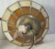 Antique 1930 ' S Stained Glass Chandelier Shade Ceiling Light Fixture - Very Clean Chandeliers, Fixtures, Sconces photo 4