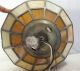 Antique 1930 ' S Stained Glass Chandelier Shade Ceiling Light Fixture - Very Clean Chandeliers, Fixtures, Sconces photo 5
