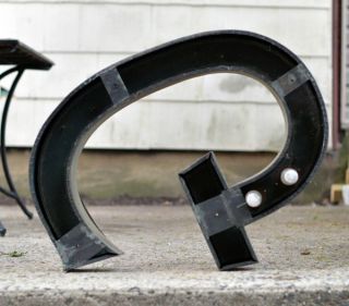 Antique Metal Store Facade Letters photo
