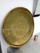 Large Engraved Egyptian Revival Cairoware Brass Tray Ancient Egypt Figures Middle East photo 1