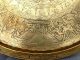 Large Engraved Egyptian Revival Cairoware Brass Tray Ancient Egypt Figures Middle East photo 4