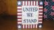 Americana Primitive Patriotic Flag Framed Picture Bear Doll Candle Holder 3 Primitives photo 1