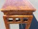 Asian Bench Vintage Oriental Style Wood Bench Stool Post-1950 photo 8