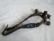 Antique Leather Necklace Festive Beady Knight Ottoman Empire Bronze Bells Primitives photo 11