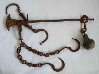 Antique Leather Necklace Festive Beady Knight Ottoman Empire Bronze Bells photo