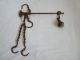 Antique Leather Necklace Festive Beady Knight Ottoman Empire Bronze Bells Primitives photo 1