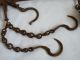 Antique Leather Necklace Festive Beady Knight Ottoman Empire Bronze Bells Primitives photo 5