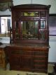 7227 Antique Eastlake Walnut Sideboard With Marble Top 1800-1899 photo 2