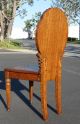 Gorgeous Highly Carved Tiger Oak Accent Chair Vintage French Floral Post-1950 photo 3