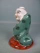 Polychrome Arhat Statue Porcelain Snuff Bottle (guang Xu) Snuff Bottles photo 3