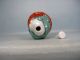 Polychrome Arhat Statue Porcelain Snuff Bottle (guang Xu) Snuff Bottles photo 5