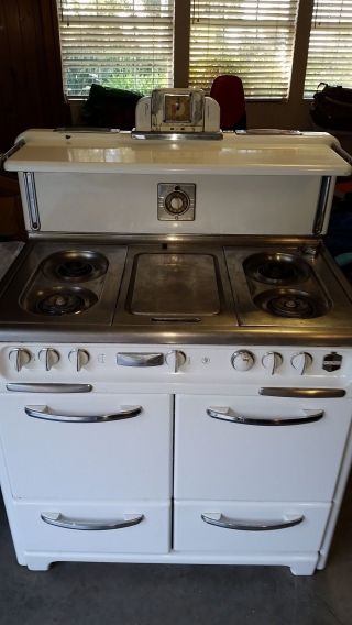 1940 ' S Wedgewood Antique Gas Stove,  Stainless Steal Top photo