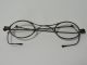 Unusual Early Antique Metal Spectacles Eyeglasses Movable Adjustable Ear Piece Optical photo 1
