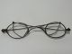 Unusual Early Antique Metal Spectacles Eyeglasses Movable Adjustable Ear Piece Optical photo 2