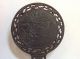 Antique Cast Iron Footed Trivet Chinoiserie Chinese Hand Mirror Form Rdno 249860 Trivets photo 2