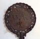 Antique Cast Iron Footed Trivet Chinoiserie Chinese Hand Mirror Form Rdno 249860 Trivets photo 5