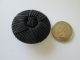 Hugh Floral Antique Vintage Black Succotash Braid Covered Fabric Shank Buttons Buttons photo 3