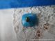 1451 – Lovely Blue Leo Popper Antique Glass Button With Goldstone & Other Colors Buttons photo 4