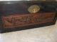 Antique Vintage Asian Ornate Hand Carved Solid Wood Chest Trunk Decor Cedar Chests photo 10