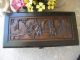 Antique Vintage Asian Ornate Hand Carved Solid Wood Chest Trunk Decor Cedar Chests photo 3