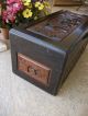 Antique Vintage Asian Ornate Hand Carved Solid Wood Chest Trunk Decor Cedar Chests photo 8