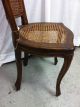 1950 ' S Queen Anne Style Walnut Wicker Empire Chair Hand Woven Local P/u Only 1900-1950 photo 9