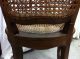 1950 ' S Queen Anne Style Walnut Wicker Empire Chair Hand Woven Local P/u Only 1900-1950 photo 8