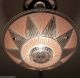 ((dazzling))  40s Vintage Ceiling Light Petite Chandelier Fixture Shorthang Chandeliers, Fixtures, Sconces photo 2