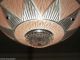 ((dazzling))  40s Vintage Ceiling Light Petite Chandelier Fixture Shorthang Chandeliers, Fixtures, Sconces photo 4