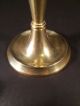 Antique Signed Bradley And Hubbard Art Nouveau Solid Brass Candlestick Holder Art Nouveau photo 4