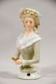 Rare Antique Princess De Lamballe Half Doll Pincushion By Galluba & Hofmann Pin Cushions photo 4