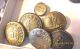 15 Antique Brass Buttons Fire,  Railroad,  Police,  Templar,  Pod,  Flaming Bomb Buttons photo 5