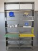 Midcentury Modern Vtg Steel Colorblock Industrial Cabinet Bookcase Shelving Unit Mid-Century Modernism photo 4