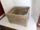 Old Wooden Slat Orchard / Fruit Crate W/ Triangle Wood Corners Boxes photo 1