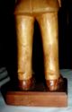 Signed Woodcarving Of Man With Hat,  Beard,  Incredible Buttons From Collector Carved Figures photo 4